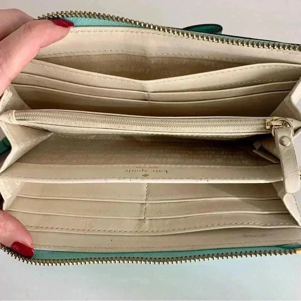 Kate Spade Turquoise Wallet - Picture 5 of 6